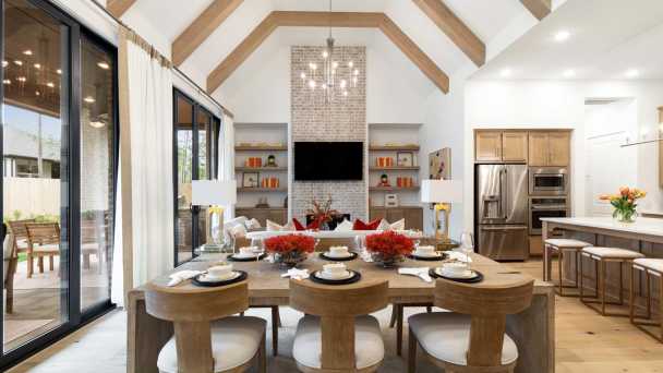 Representative Dining Room/Family Room - some options shown <span data-tooltip tabindex=