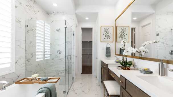 Representative Primary Bathroom - some options shown <span data-tooltip tabindex=