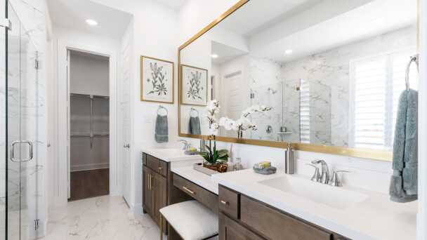 Representative Primary Bathroom - some options shown <span data-tooltip tabindex=