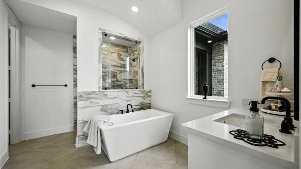 Representative Primary Bathroom - some options shown <span data-tooltip tabindex=