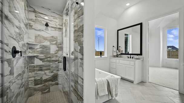 Representative Primary Bathroom - some options shown <span data-tooltip tabindex=