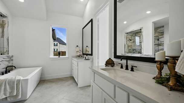 Representative Primary Bathroom - some options shown <span data-tooltip tabindex=