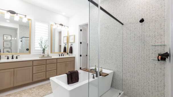 Representative Primary Bathroom - some options shown <span data-tooltip tabindex=