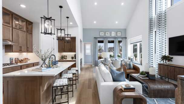 Representative Kitchen/Family Room - some options shown <span data-tooltip tabindex=