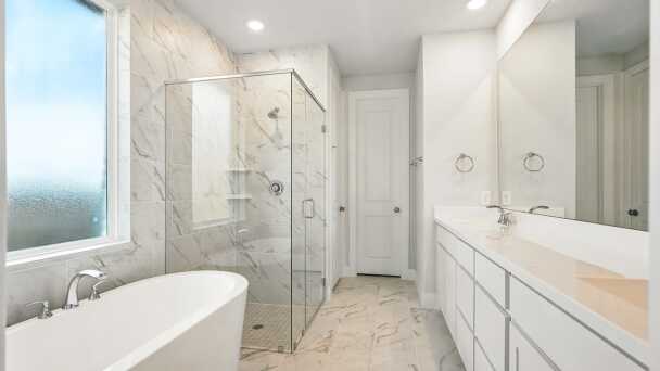 Representative Primary Bathroom - some options shown <span data-tooltip tabindex=