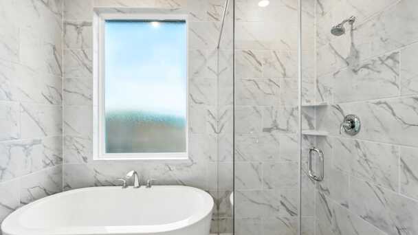 Representative Primary Bathroom - some options shown <span data-tooltip tabindex=