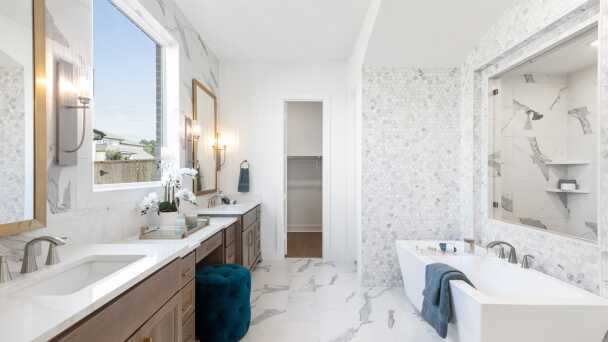 Representative Primary Bathroom - some options shown <span data-tooltip tabindex=