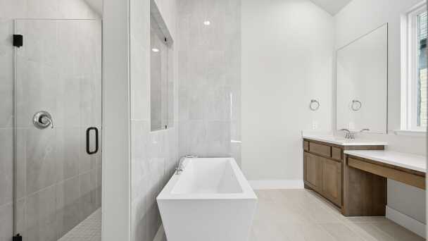 Representative Primary Bathroom - some options shown <span data-tooltip tabindex=