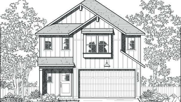 Representative Elevation - some options shown <span data-tooltip tabindex=