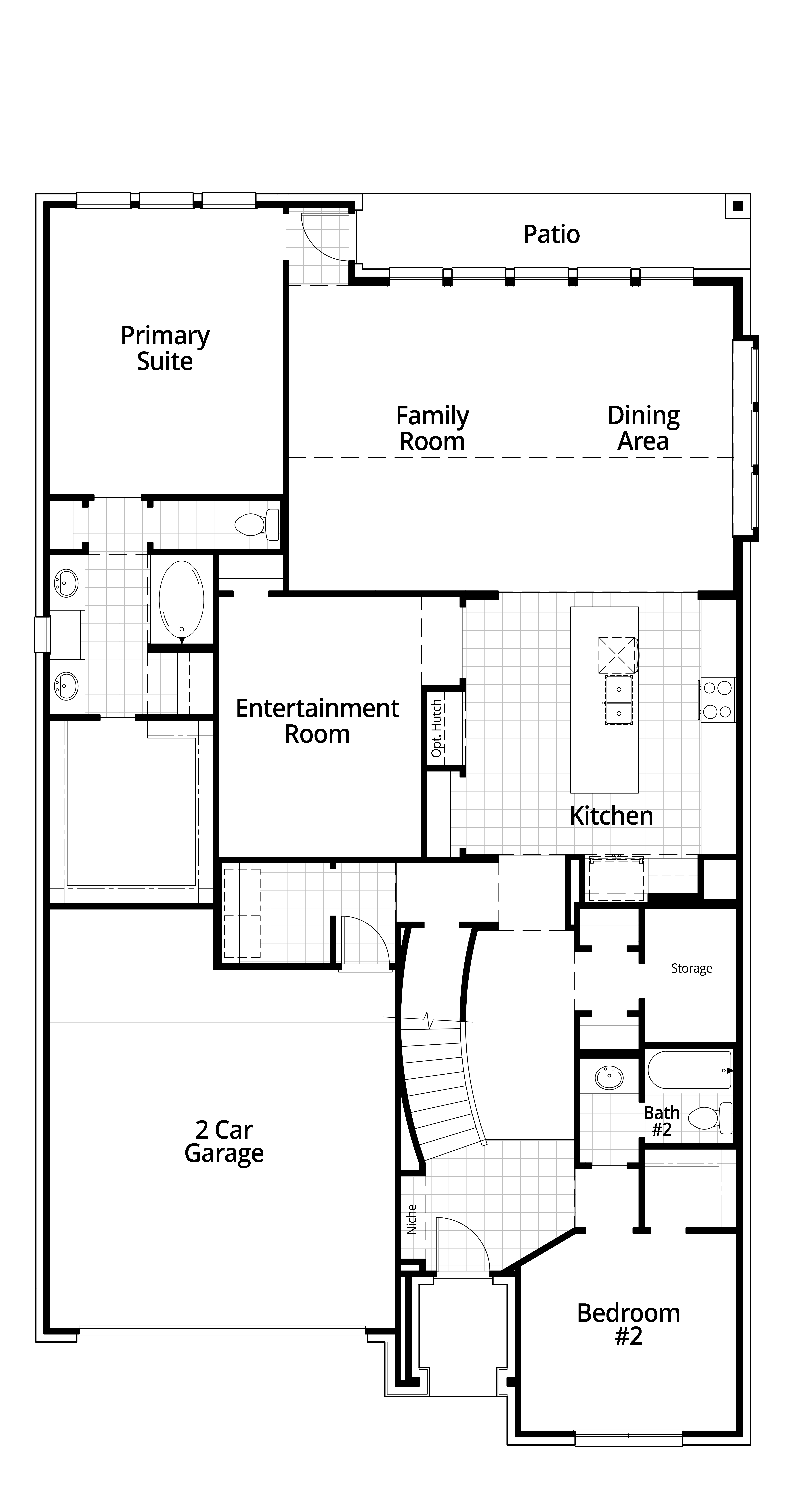 Cambridge floor plan drawing