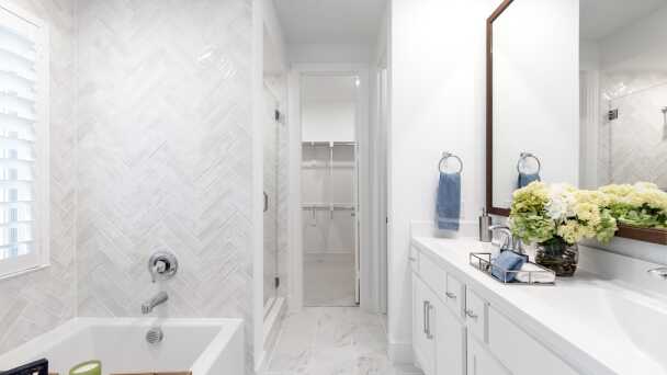 Representative Primary Bathroom - some options shown <span data-tooltip tabindex=