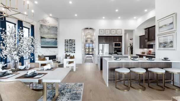 Representative Dining Room/Kitchen/Family Room - some options shown <span data-tooltip tabindex=