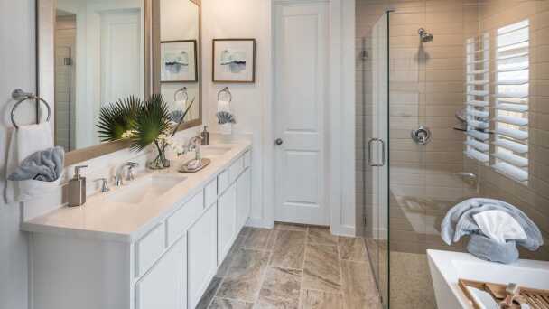 Representative Primary Bathroom - some options shown <span data-tooltip tabindex=