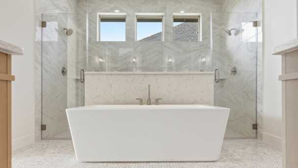 Representative Primary Bathroom - some options shown <span data-tooltip tabindex=