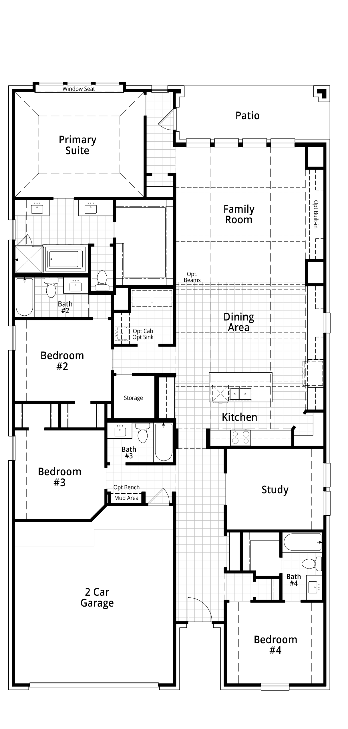 Hampton floor plan drawing