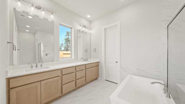 Representative Primary Bathroom - some options shown <span data-tooltip tabindex=