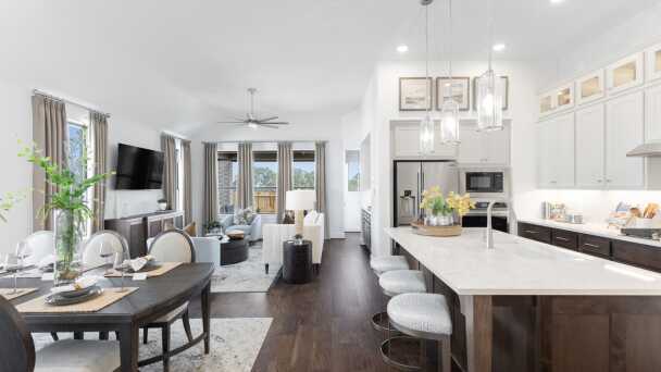 Representative Kitchen/Family Room - some options shown <span data-tooltip tabindex=