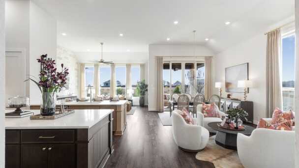 Representative Kitchen/Family Room - some options shown <span data-tooltip tabindex=