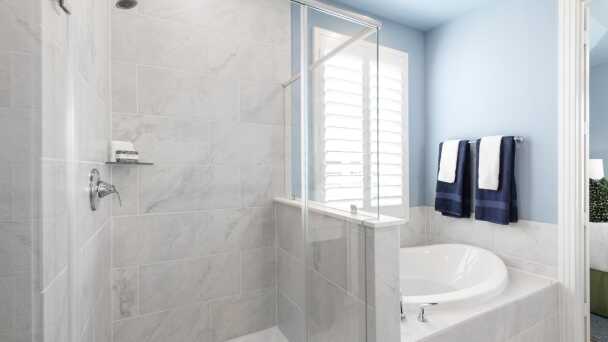 Representative Primary Bathroom - some options shown <span data-tooltip tabindex=