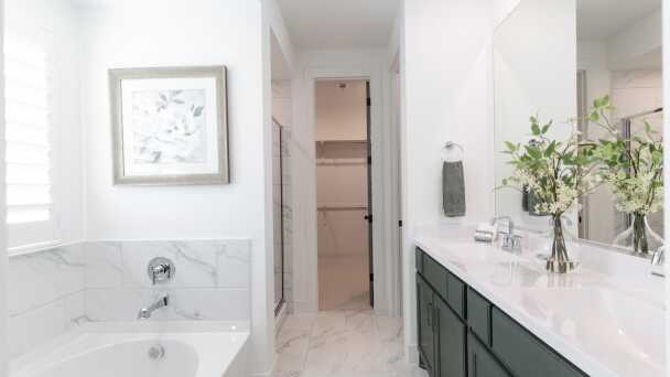 Representative Primary Bathroom - some options shown <span data-tooltip tabindex=