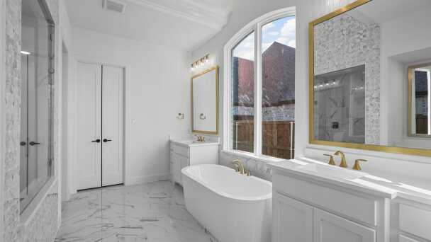 Representative Primary Bathroom - some options shown <span data-tooltip tabindex=