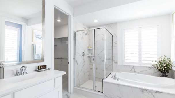 Representative Primary Bathroom - some options shown <span data-tooltip tabindex=