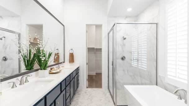 Representative Primary Bathroom - some options shown <span data-tooltip tabindex=