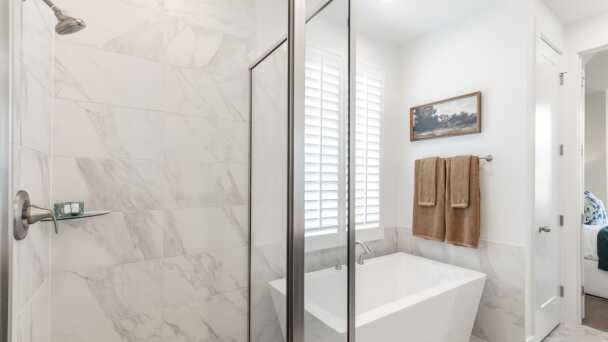 Representative Primary Bathroom - some options shown <span data-tooltip tabindex=