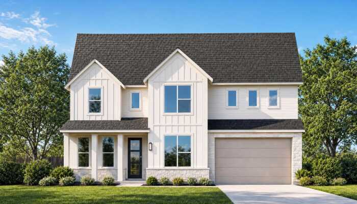 This home — photograph published by the builder